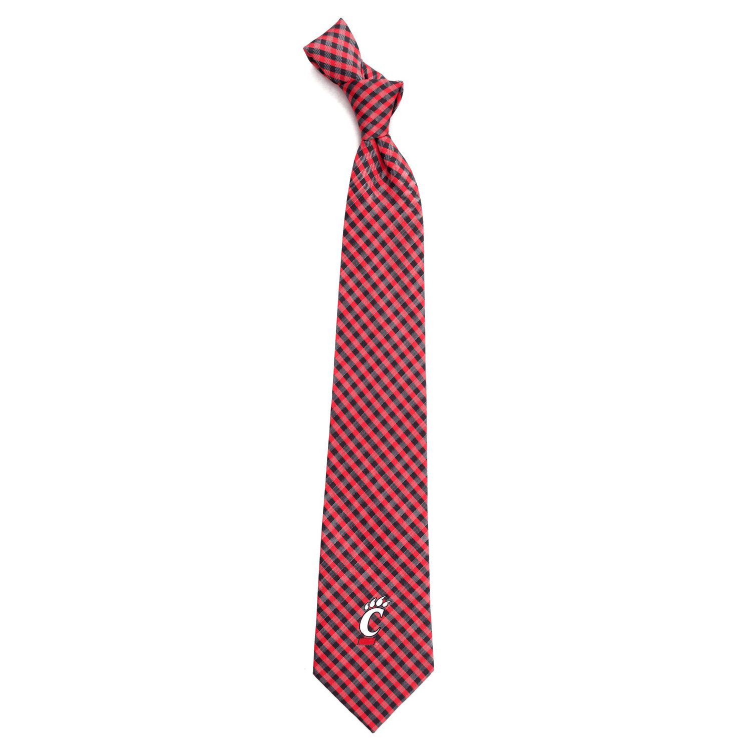 Cincinnati Bearcats Gingham C-Paw Neck Tie