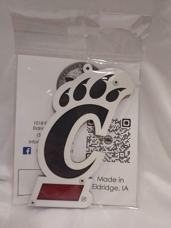 Metal C-Paw Ornament