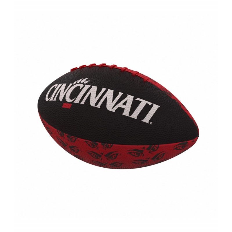 Mini Red and Black Bearcat Eyes Football