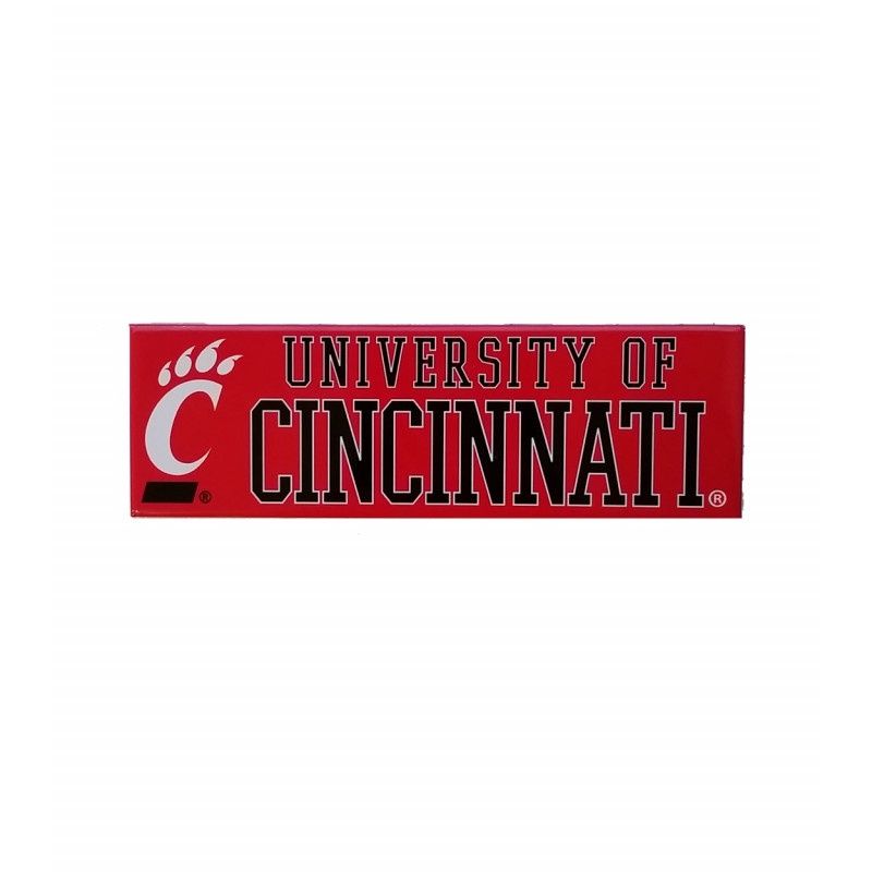 Red University of Cincinnati Rectangle Magnet