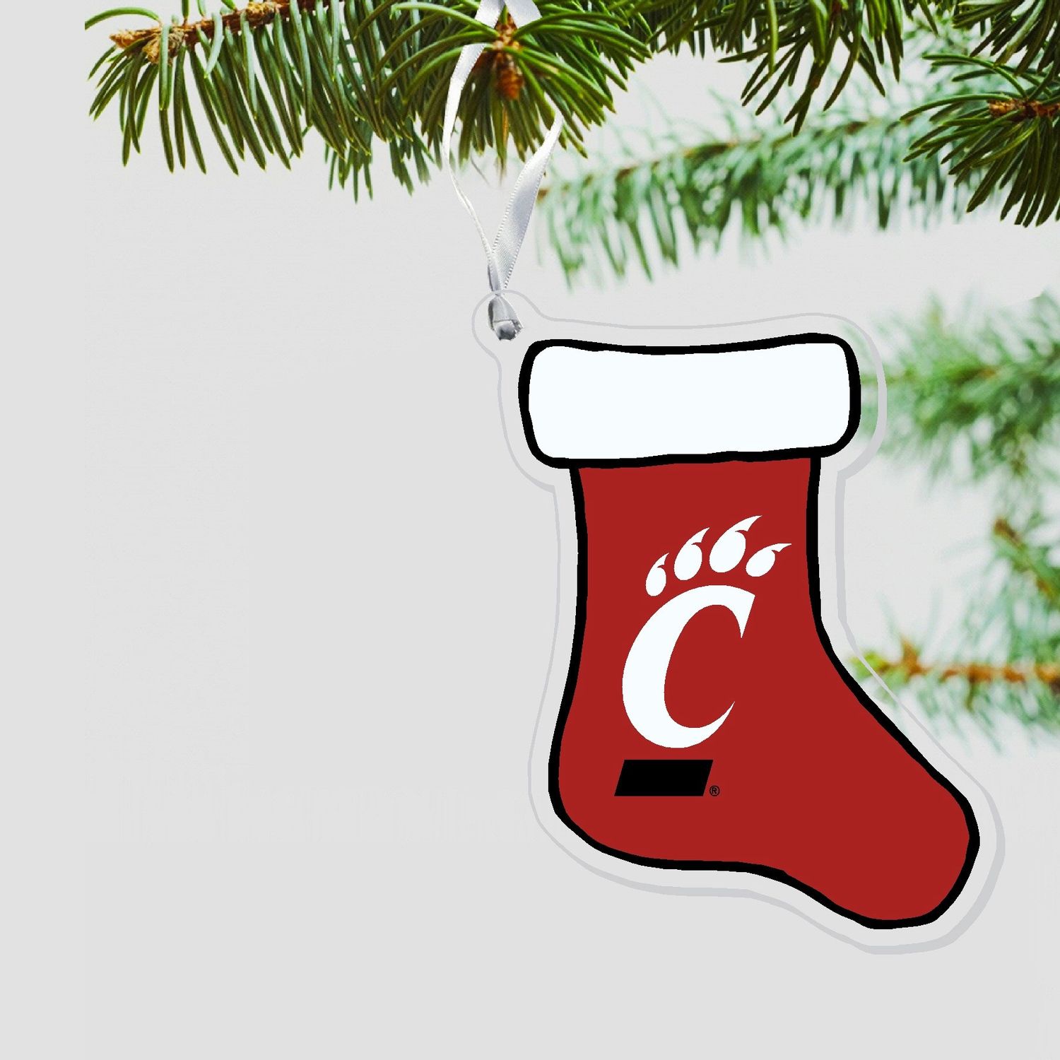 Red Stocking Acrylic Ornament