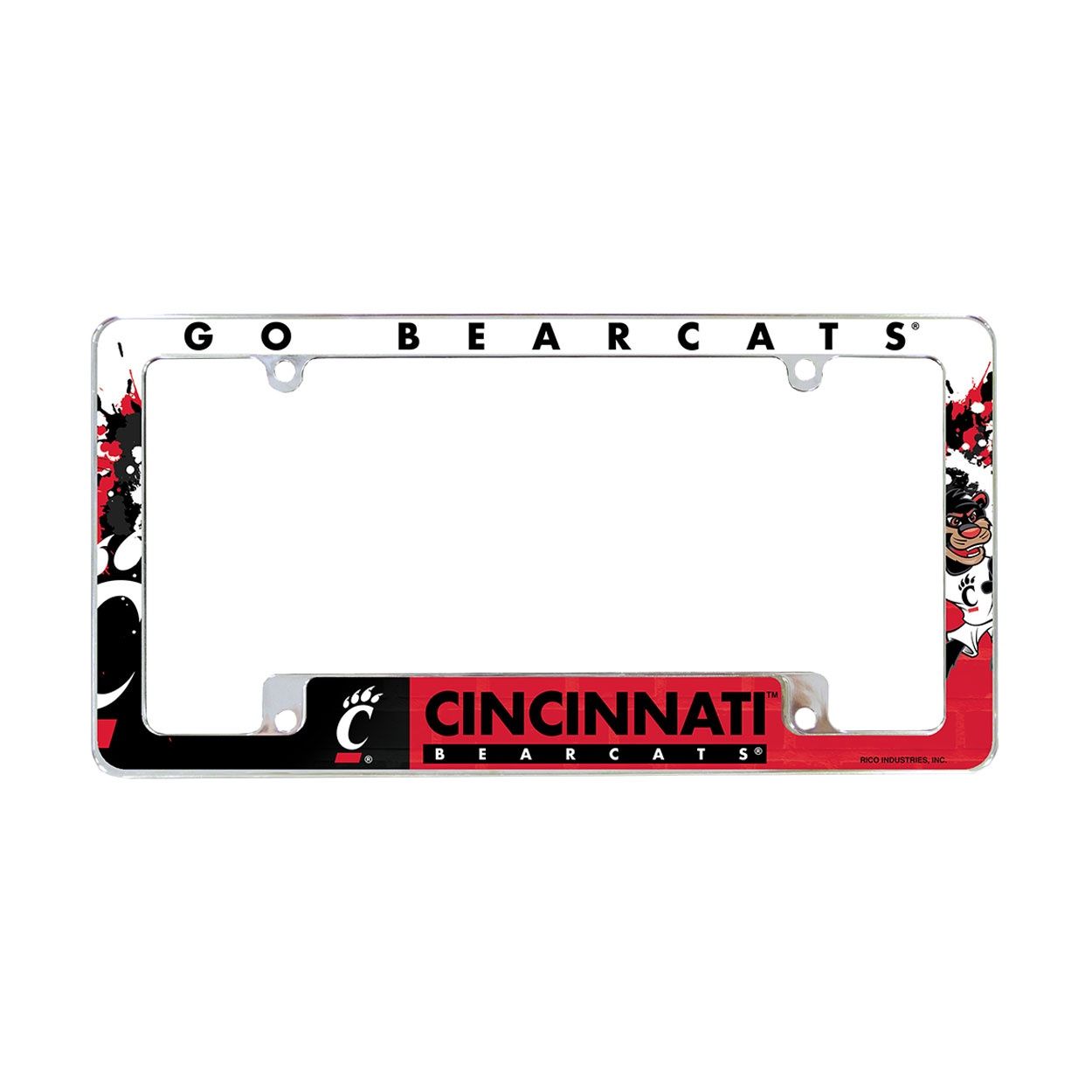 Rico Cincinnati Go Bearcats License Plate Frame