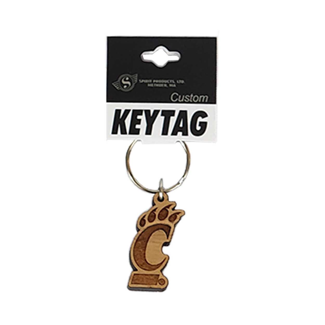 Spirit Cincinnati Wooden C-Paw Keytag