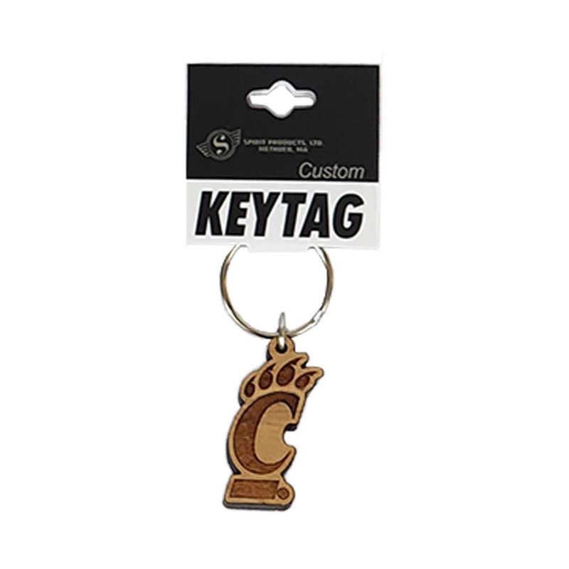 Spirit Cincinnati Wooden C-Paw Keytag