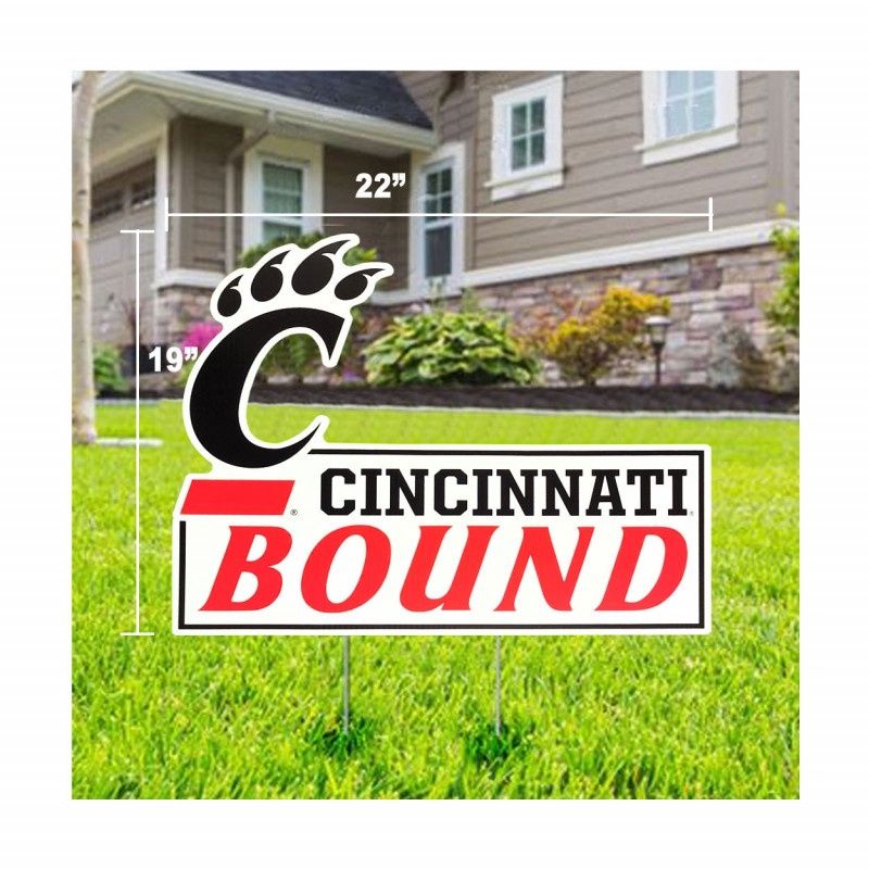 University of Cincinnati Bound Lawn Sign