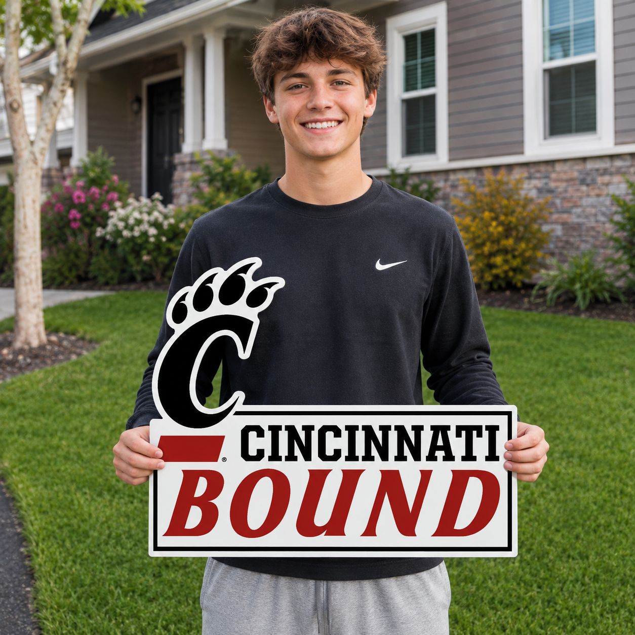University of Cincinnati Bound Lawn Sign DS