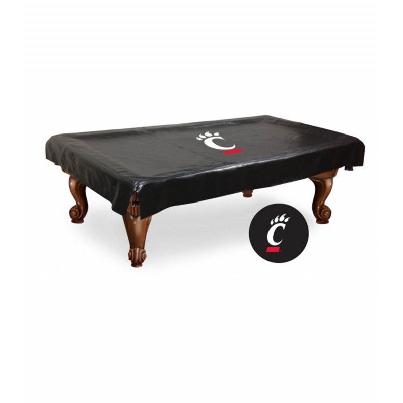 University of Cincinnati Pool Table Cover, Size: 7FT