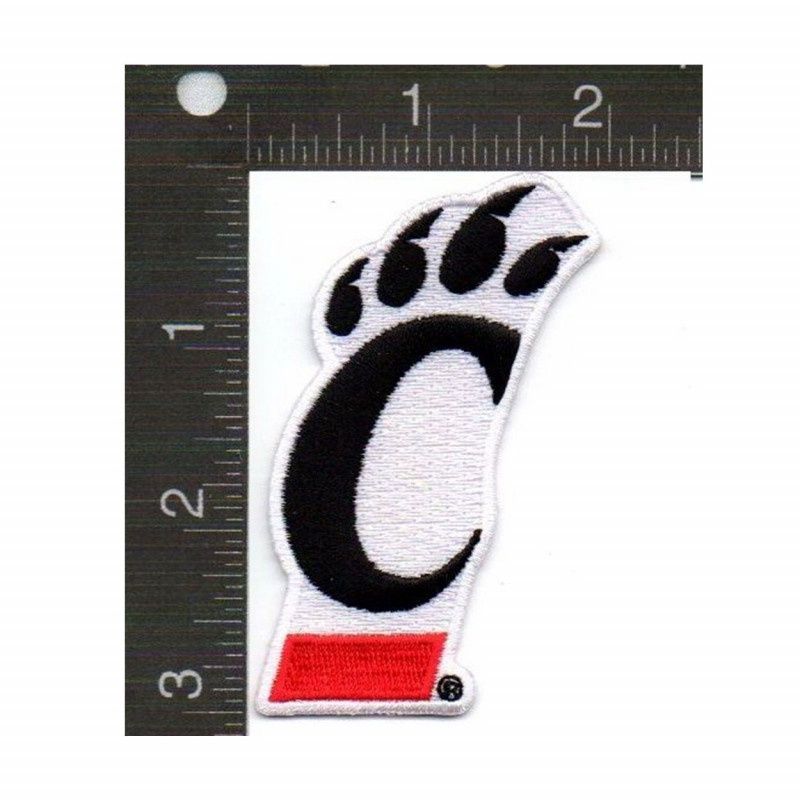 Jardine Cincinnati Bearcats C-Paw Iron-On Embroidered Patch