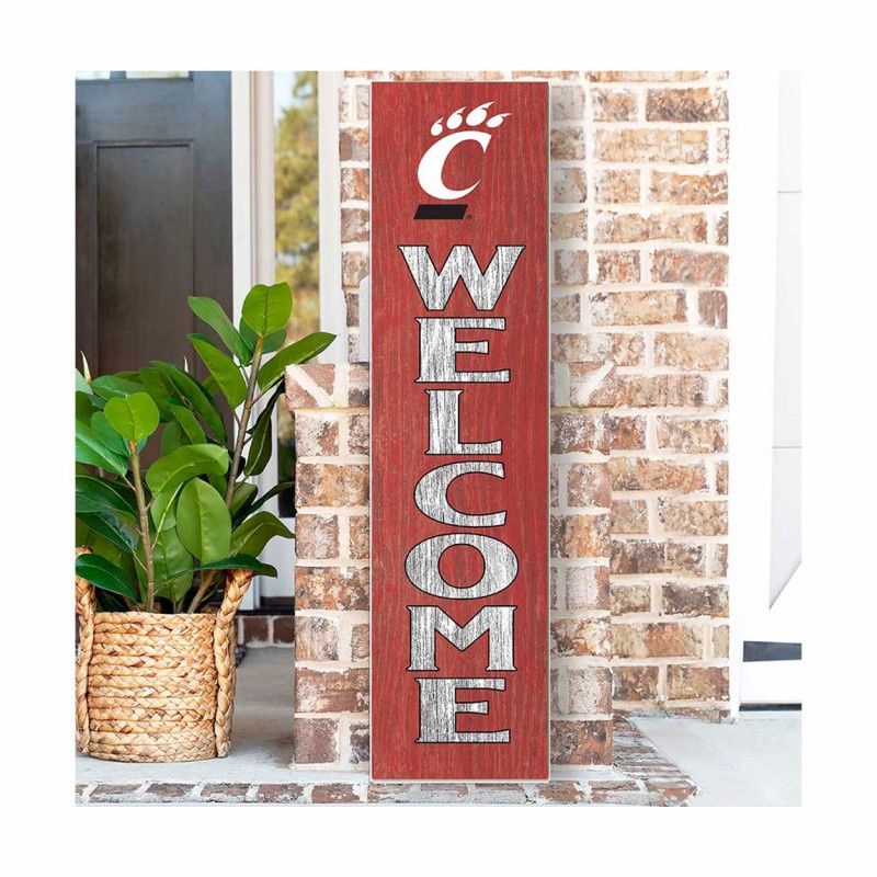KH Sports Fan Cincinnati C-Paw Porch Leaner Welcome Sign