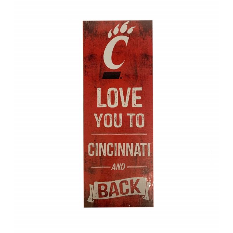 Love You to Cincinnati and Back Wooden Sign