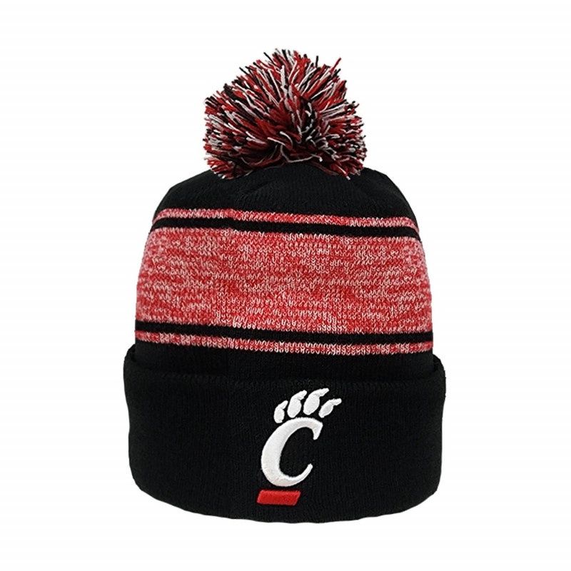 New Era Cincinnati C-Paw Knit Hat w/ One-Time Removable Pom
