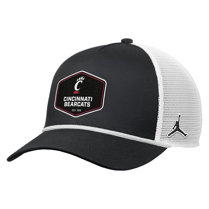 Nike Rise Rope Trucker Hat in Black/White