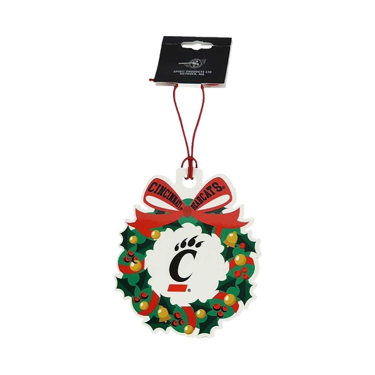 Spirit Cincinnati Wreath Wood Ornament
