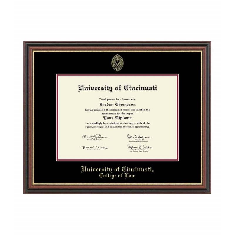 University of Cincinnati College of Law Diploma Frame 1