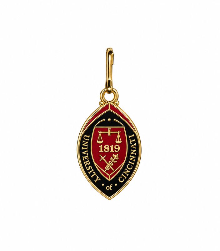 University of Cincinnati Graduation Gown Zipper Pull