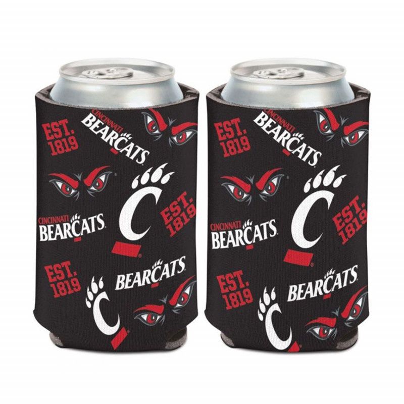 Wincraft Cincinnati Bearcat C-Paw Scatterprint Can Coozie