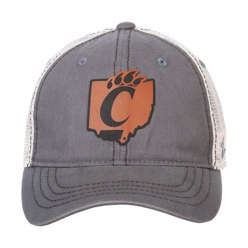 Zephyr Cincinnati C-Paw State Patch Trucker Hat