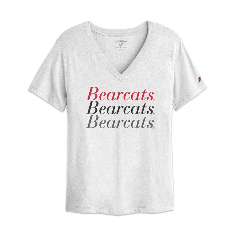 League Cincinnati V-neck Canvas Short Sleeve Tee