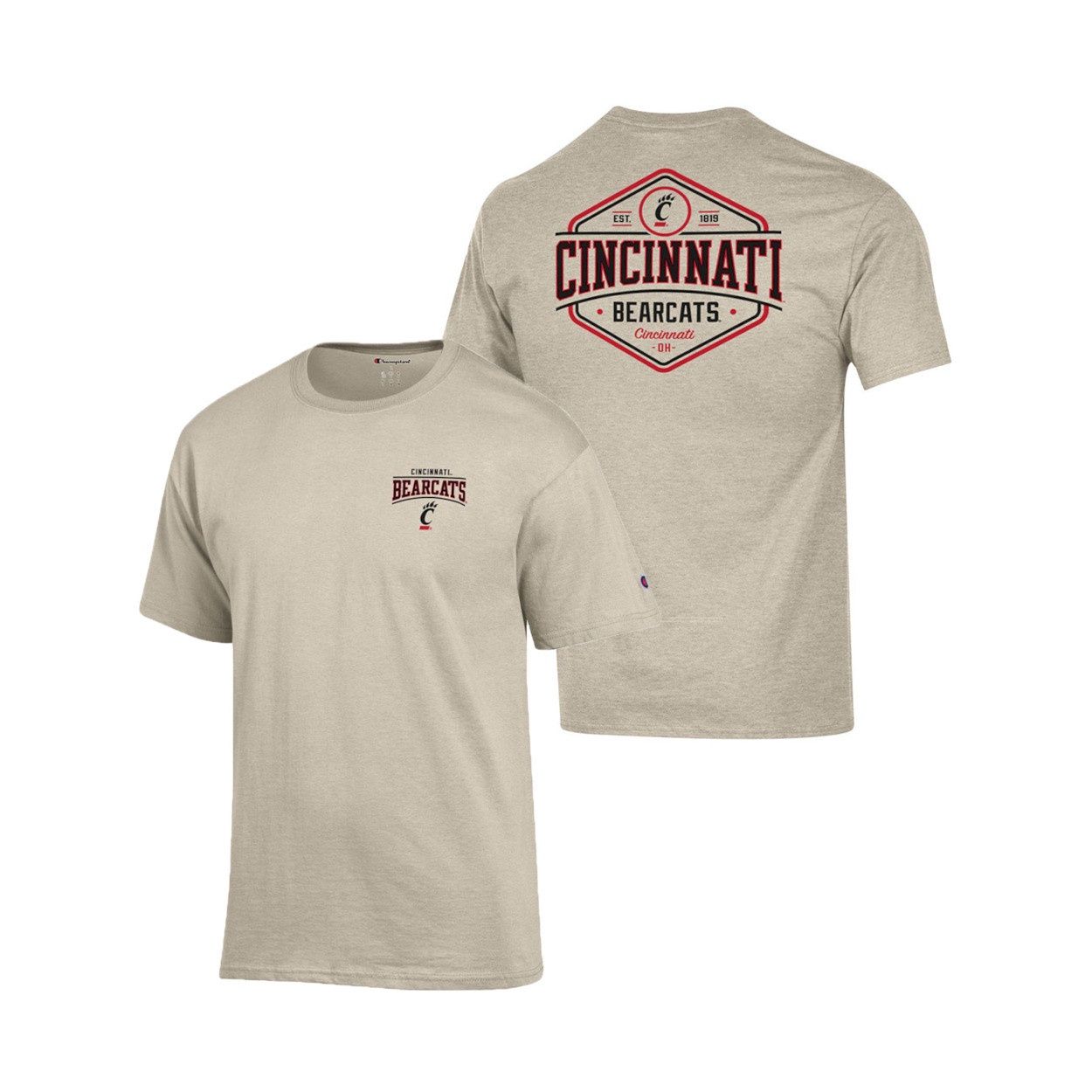 Cincinnati Bearcats Champion Hexagon T-shirt, Size: S