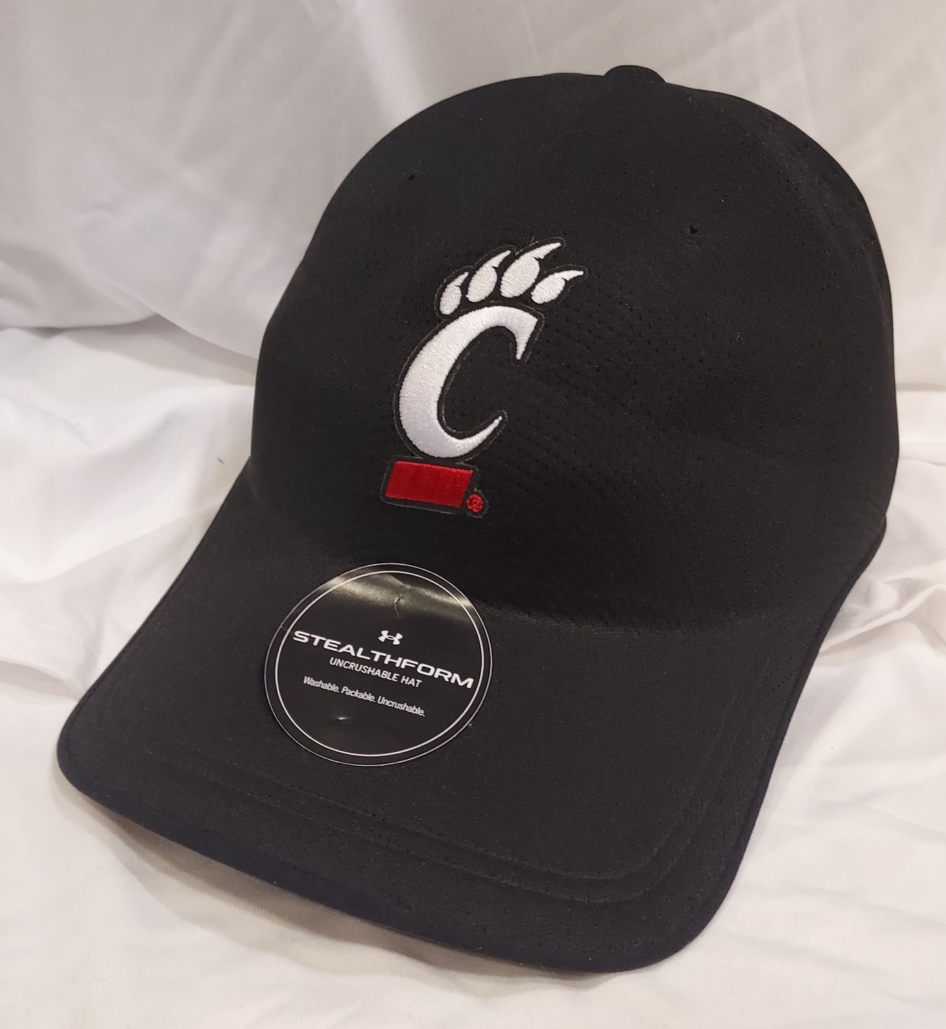 Cincinnati Bearcats Uncrushable Adjustable Hat - Black, Size: M/L
