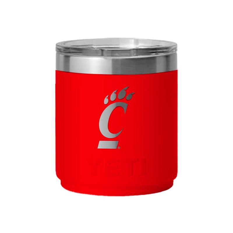 Yeti Cincinnati Bearcats Lowball 10oz Red Tumbler