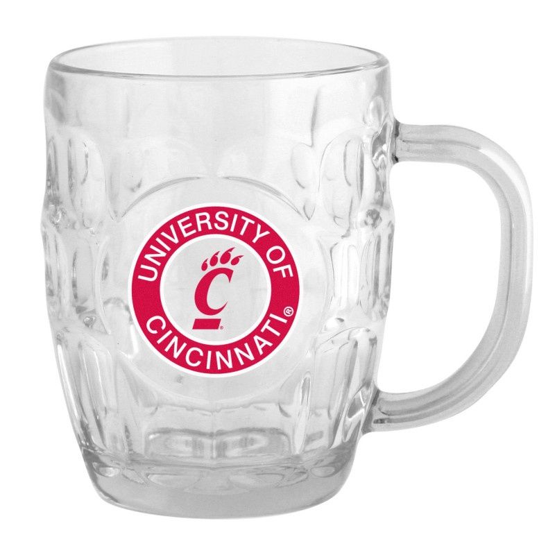 University of Cincinnati Brittania Glass Mug
