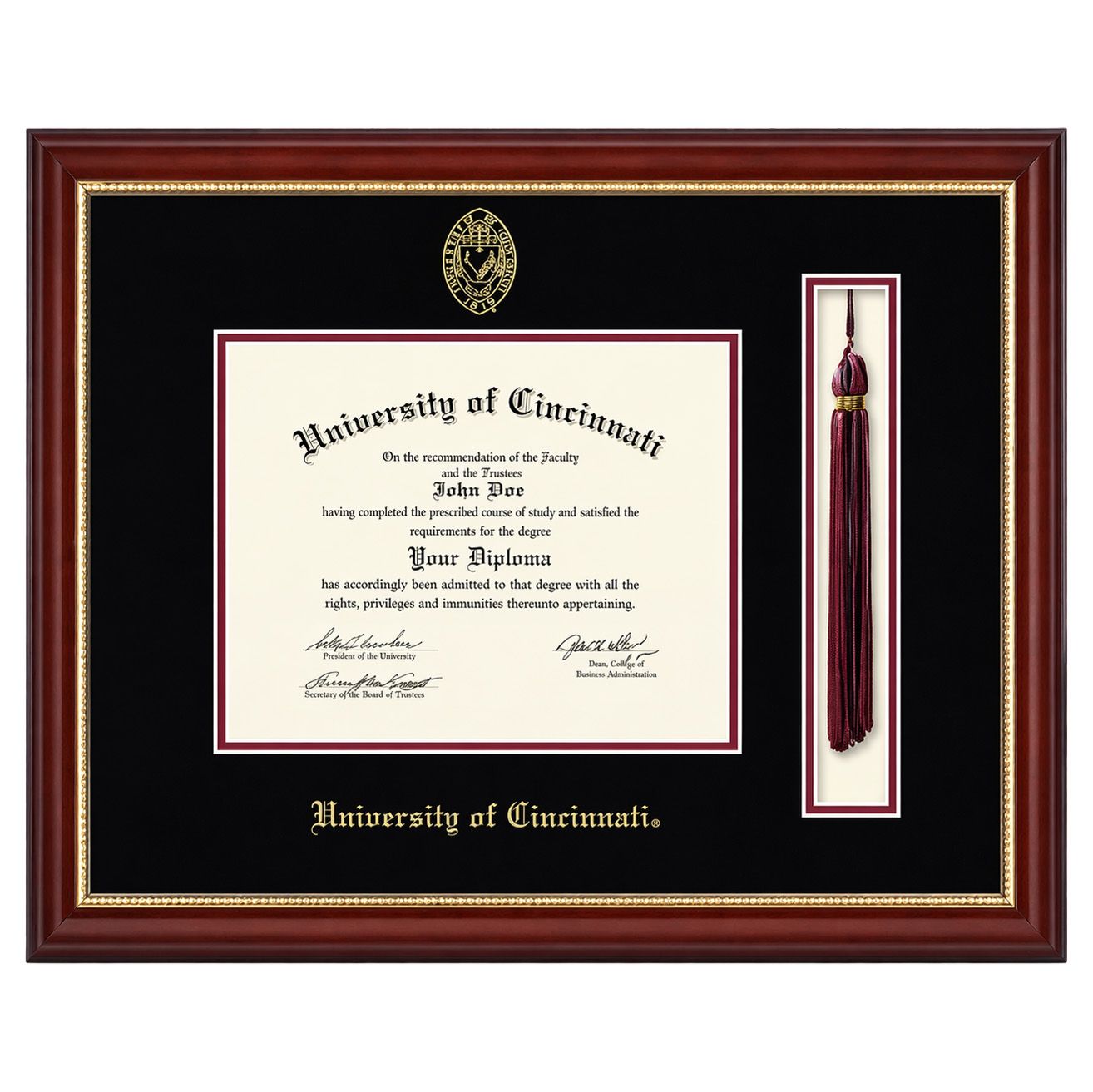 University of Cincinnati Newport Diploma &amp; Tassel Frame 8