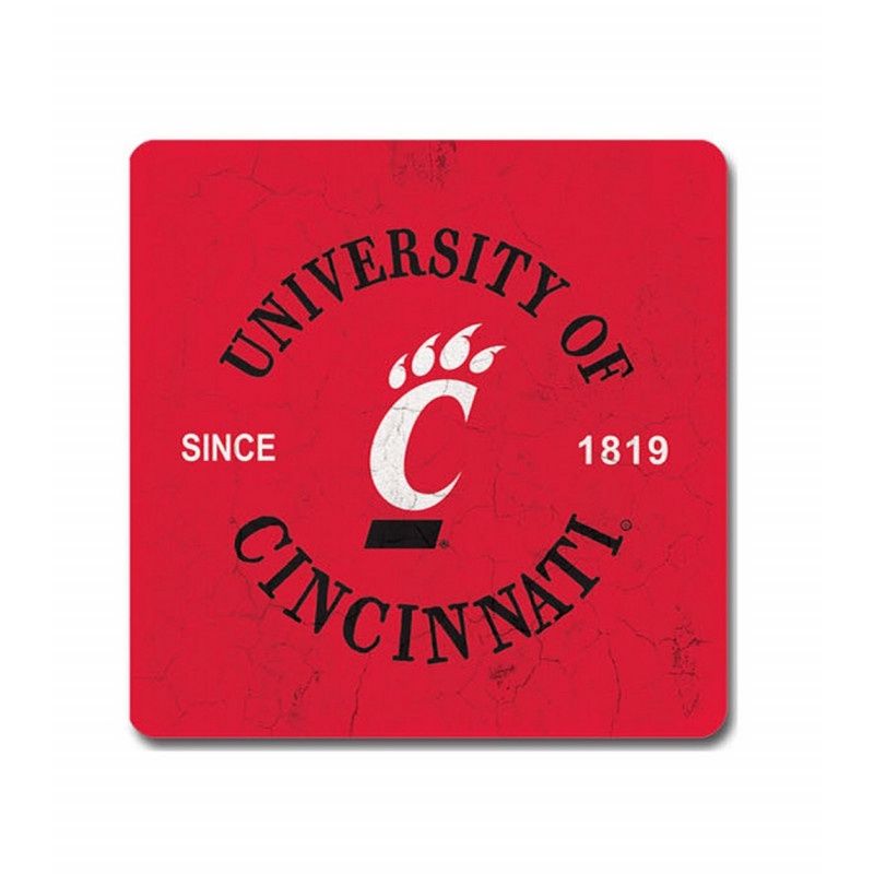 University of Cincinnati Red C-Paw Coaster