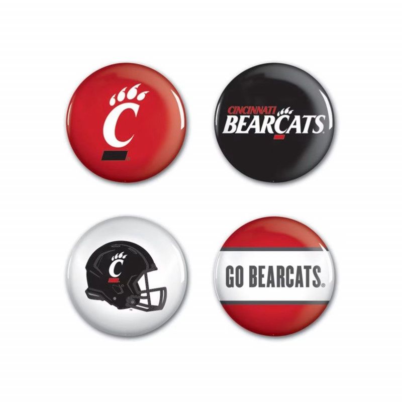 Wincraft Cincinnati Bearcats Button Set (4 piece