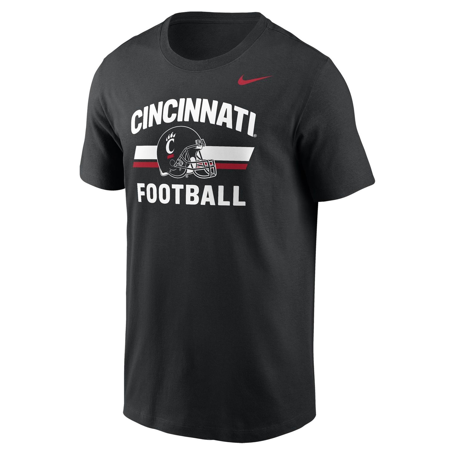 Black Football Helmet SST w/ Stripes