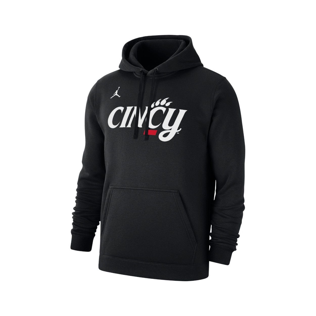 Nike Jumpman Cincinnati CINCY Black Club Fleece Hoodie, Size: S