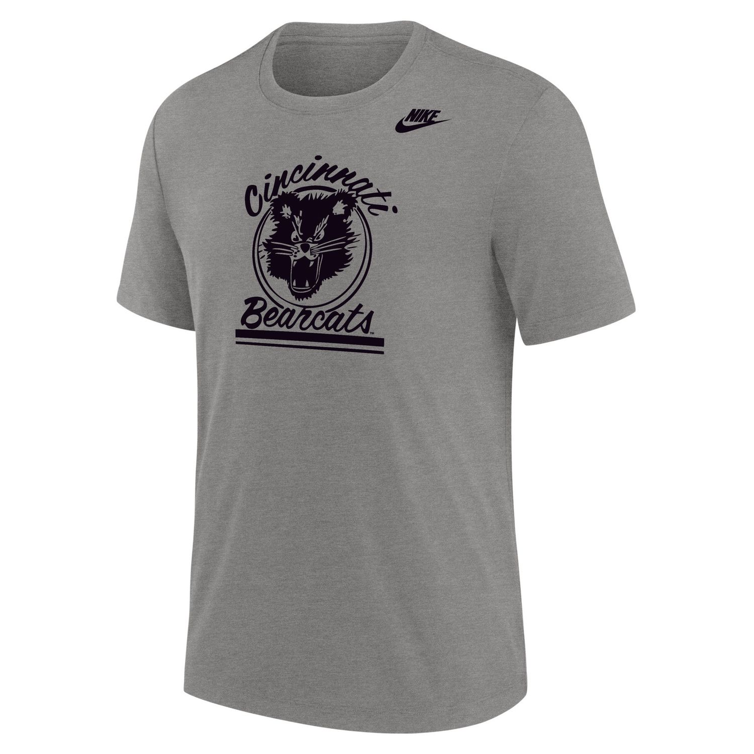 Nike GRAY Tri-Blend Legend Angry Bearcat Short Sleeve Tee, Size: 2XL