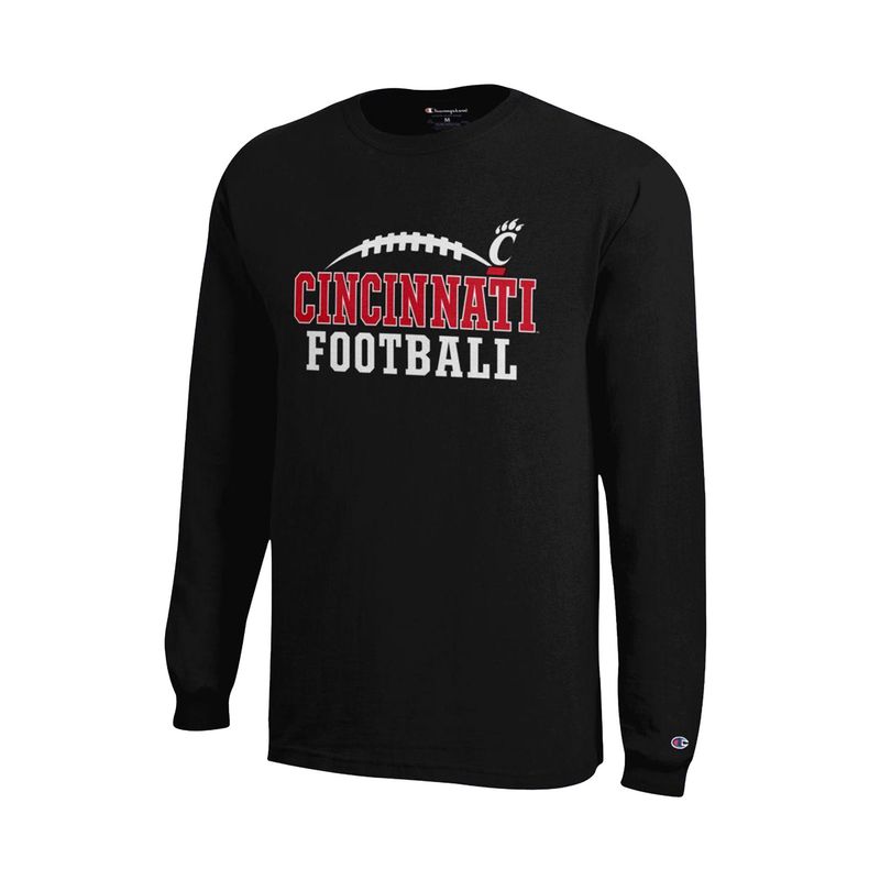 Cincinnati Bearcats Champion Football Long Sleeve Tee
