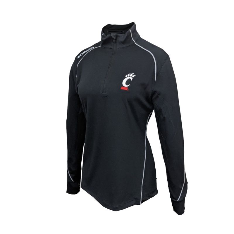 Columbia Cincinnati Womens Black Shotgun Quarter Zip