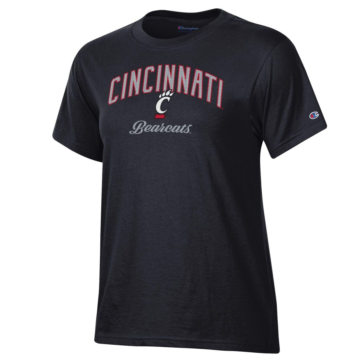 Champion Women's University of Cincinnati Bearcats Glitter Ink T-Shirt