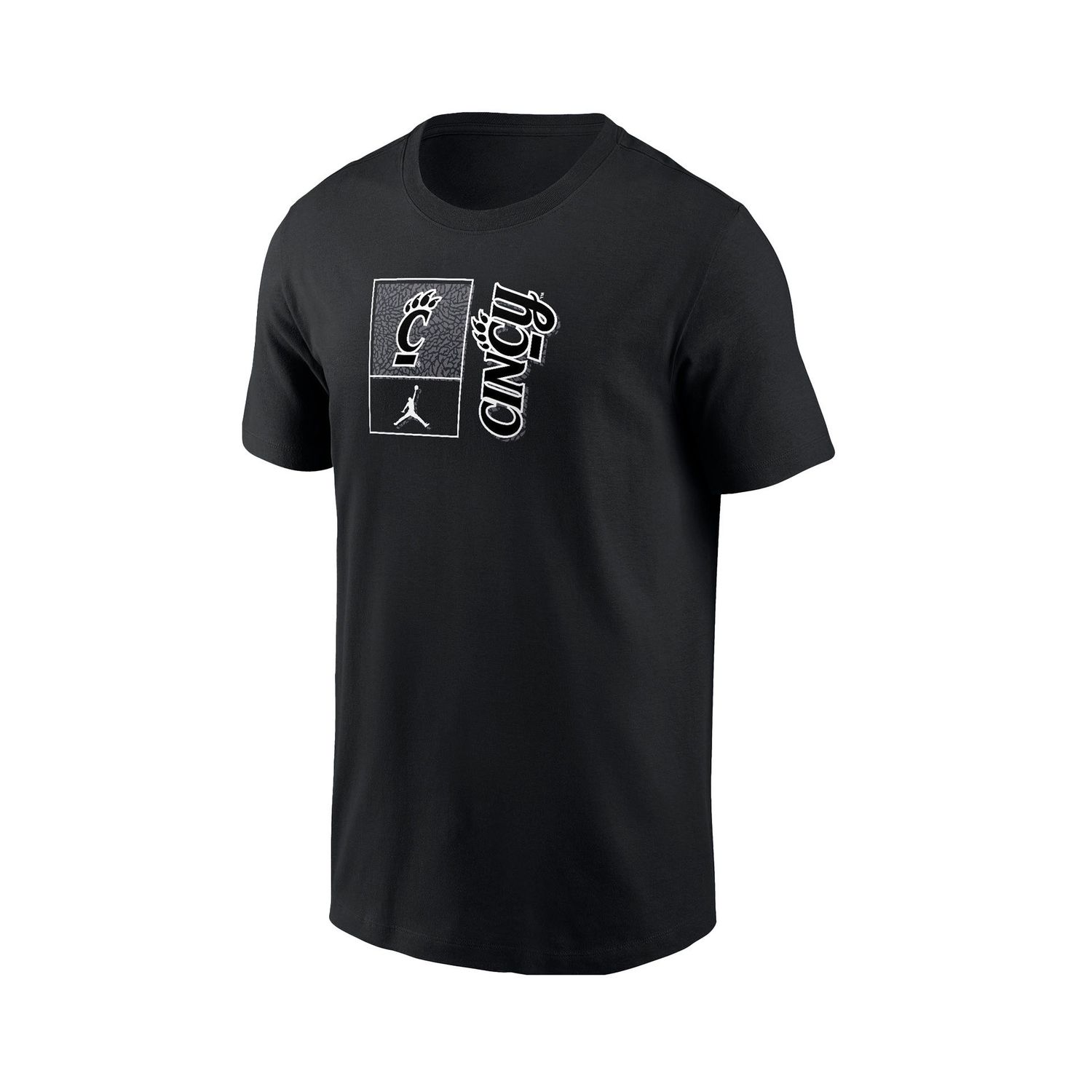 Cincinnati Bearcats Nike Jumpman C-Paw|Cincy Pattern T-shirt, Size: S