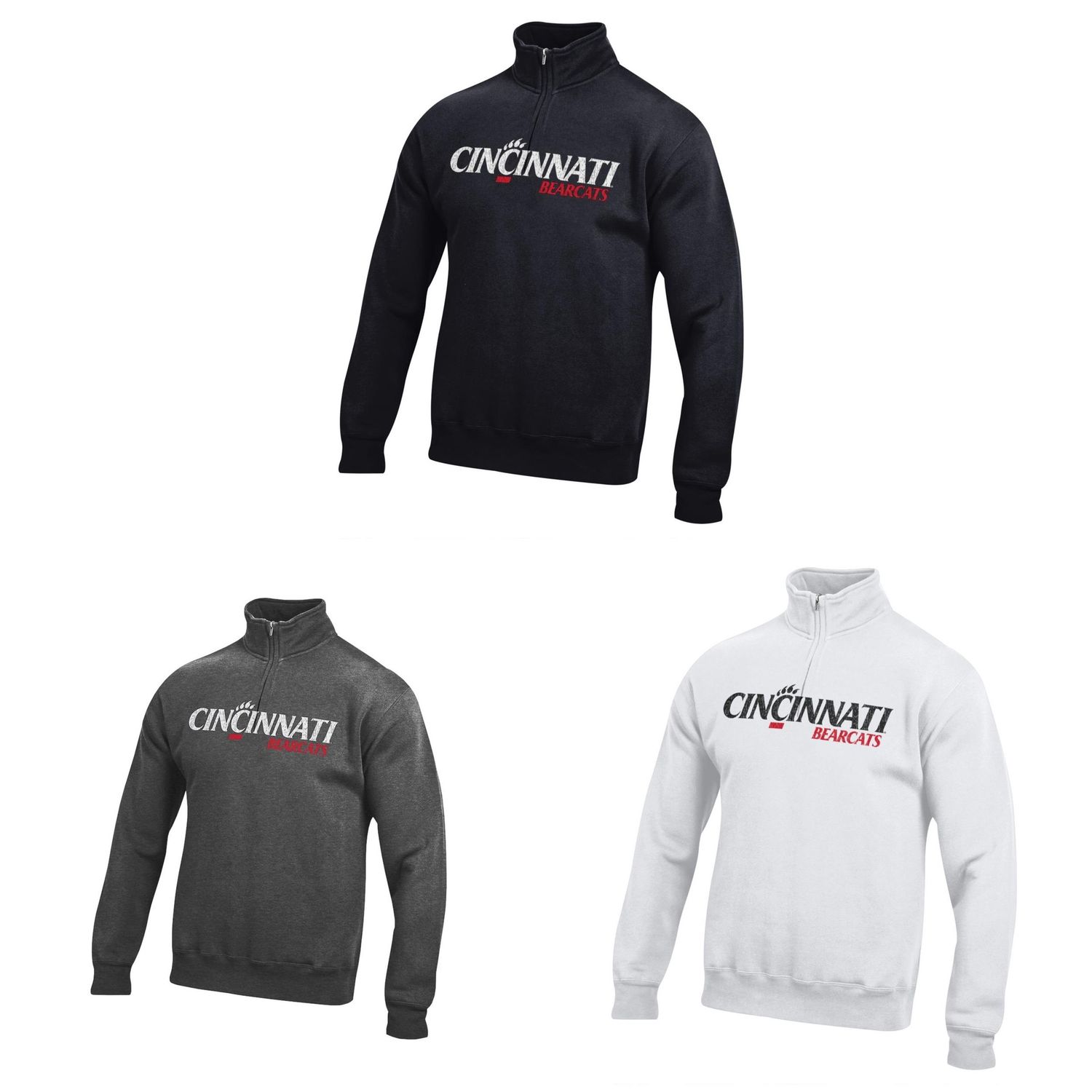 Gear for Sports Cincinnati Bearcats Logo Big Cotton 1/4 Zip