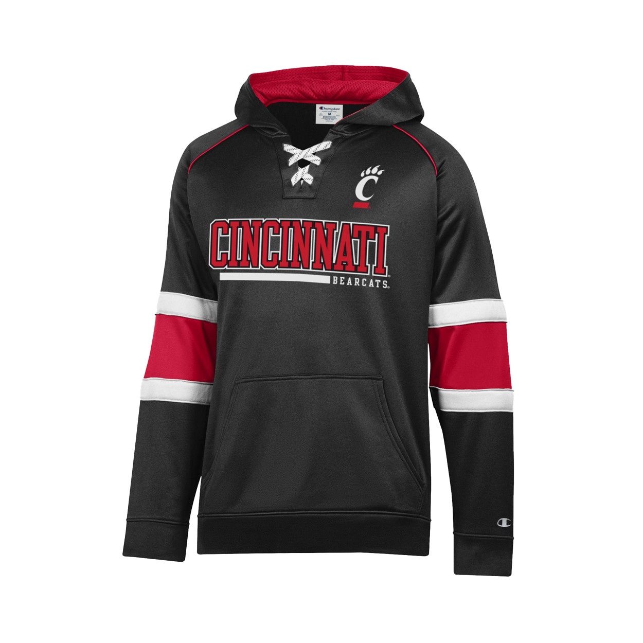 Black &amp; Red Hockey Hood, Size: XS