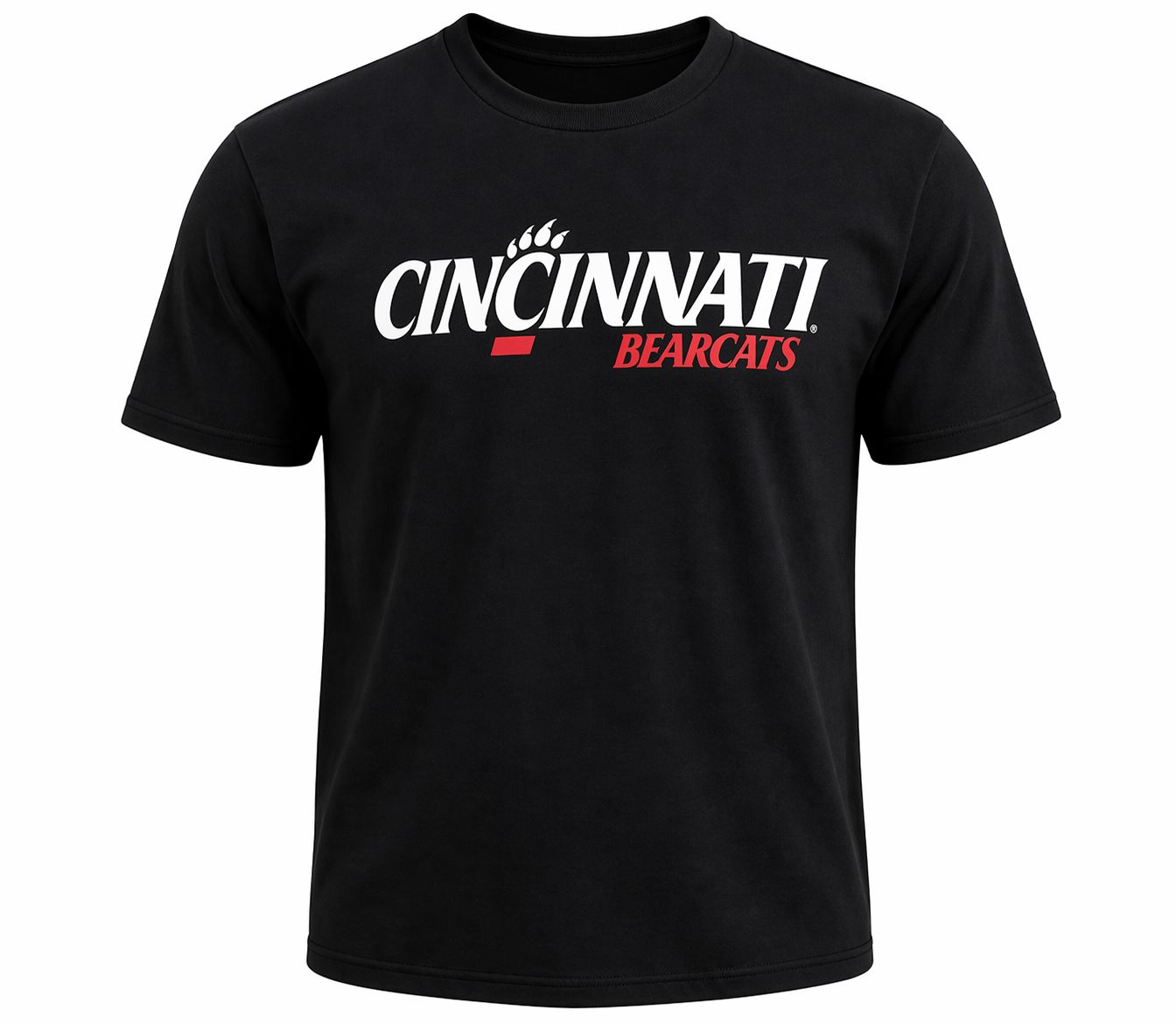 Cincinnati Bearcats Infant Athletic Logo Short Sleeve Tee, Color: BLACK, Size: 6M