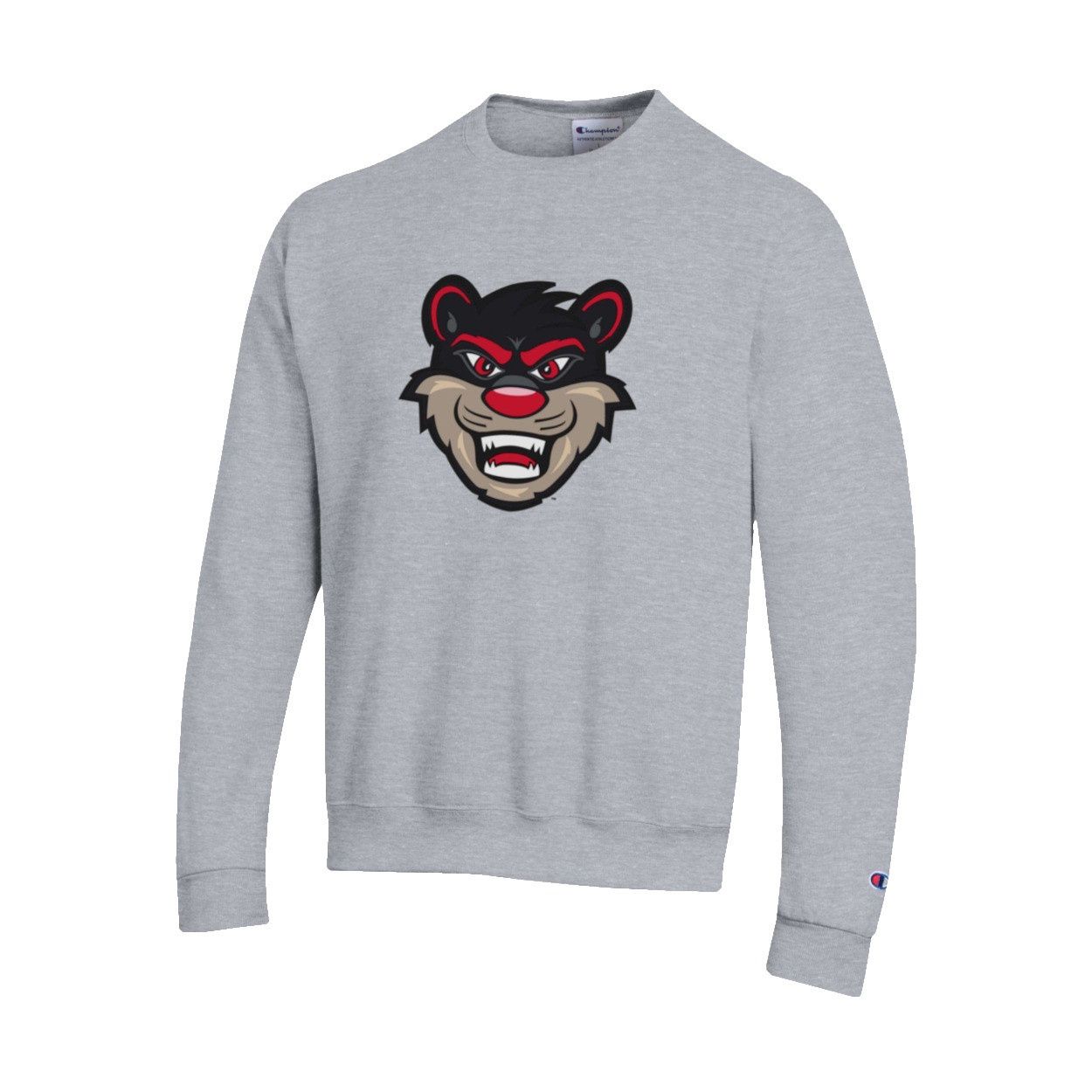 Champion Cincinnati Bearcat Head Crew, Color: GRAY, Size: XS