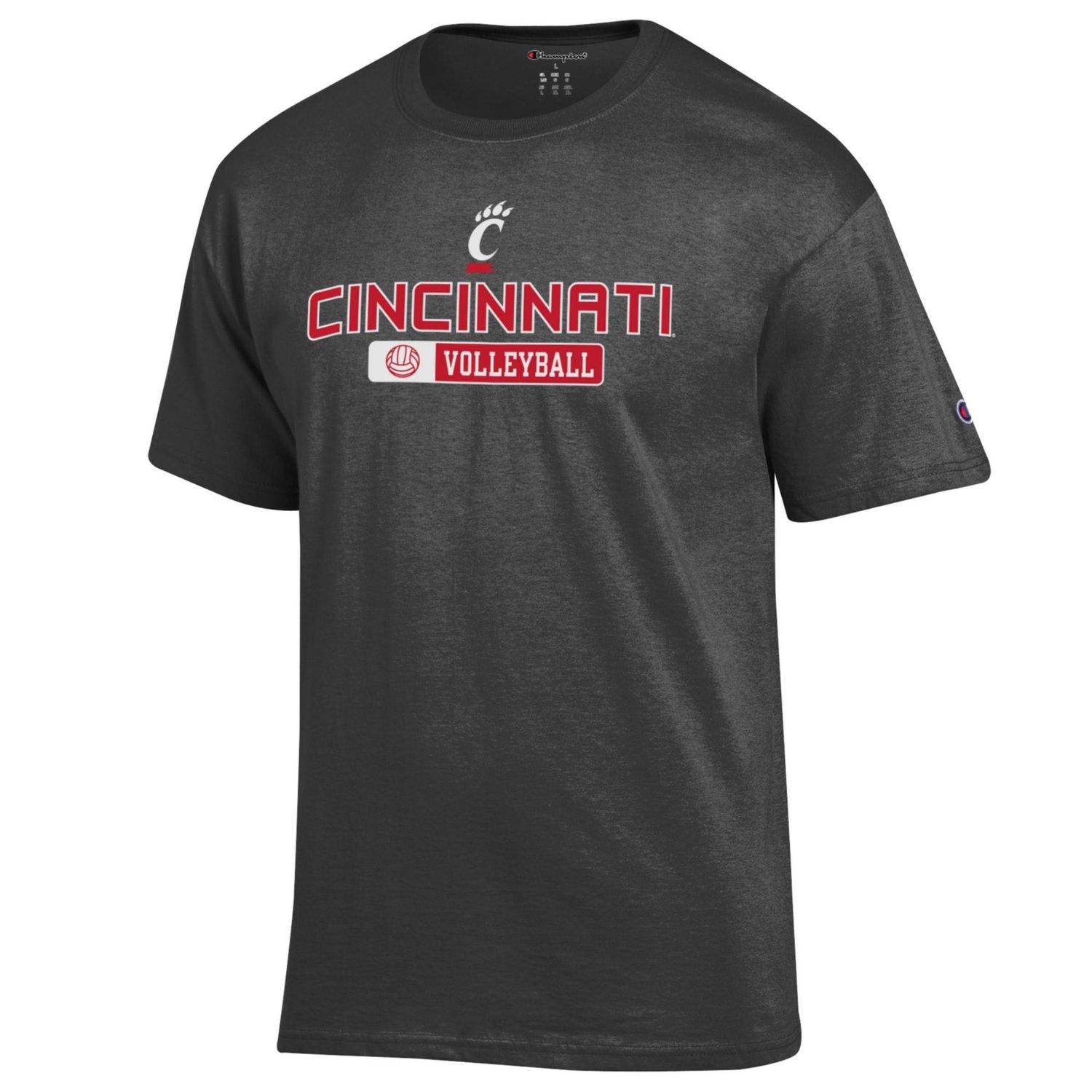 Cincinnati Bearcats Granite Volleyball Short-Sleeve Tee, Size: S
