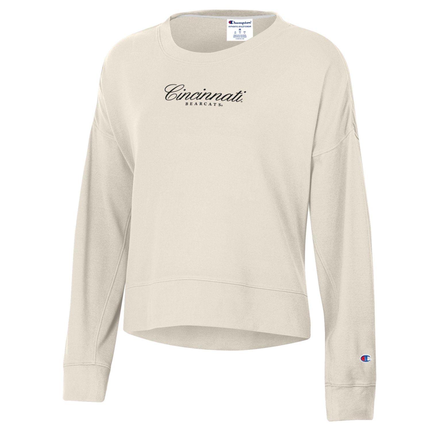 W-Ivory soft touch crew, Size: S