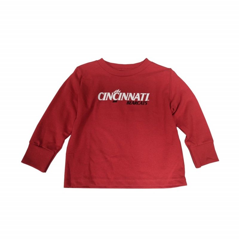 Cincinnati Bearcats Logo Toddler Long Sleeve Tee