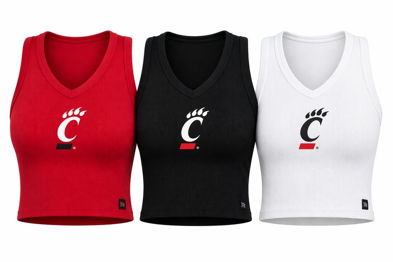 Hype and Vice Cincinnati Bearcats C-Paw Cutoff Tank