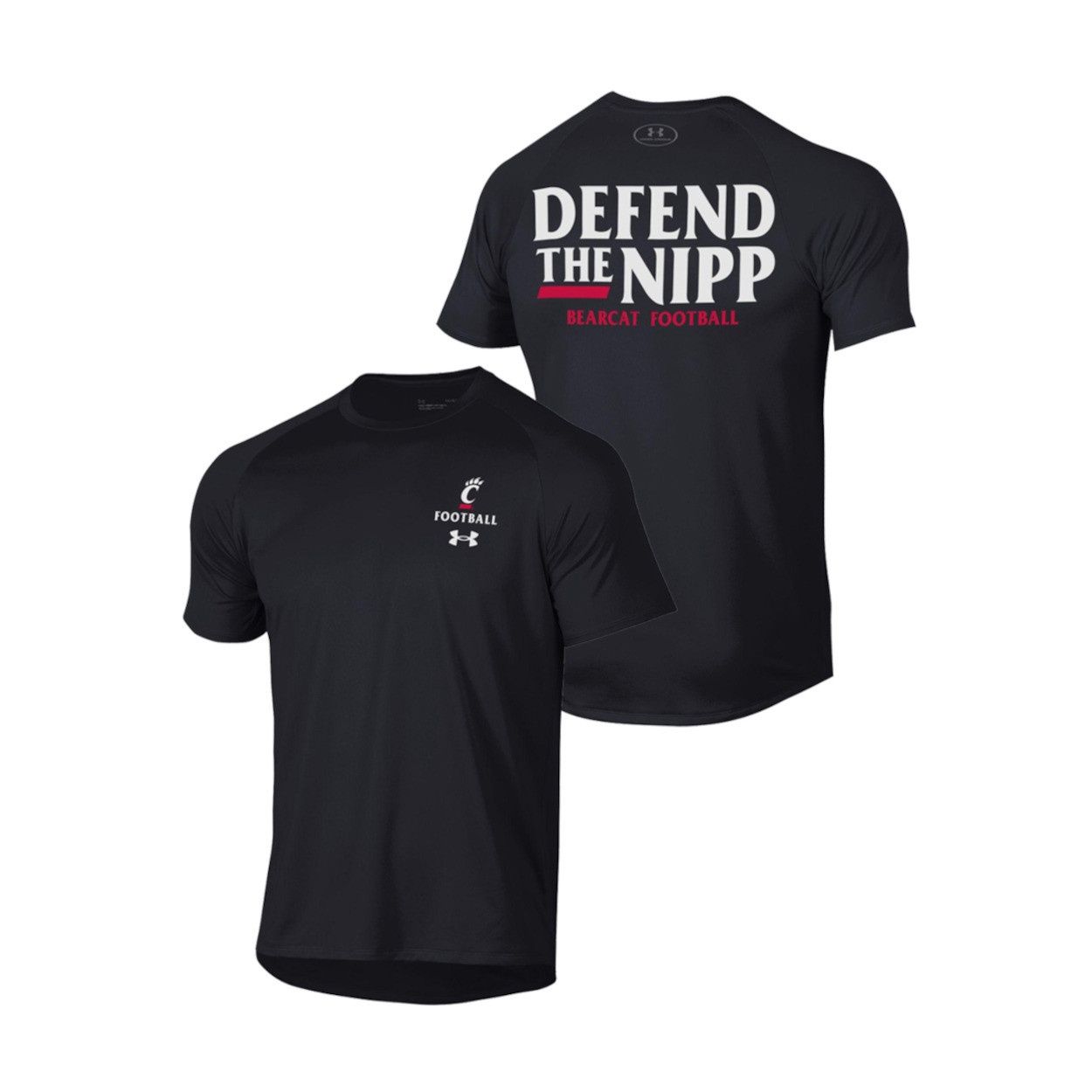 Cincinnati Bearcats Under Armour Defend the Nipp T-shirt, Size: 2XL