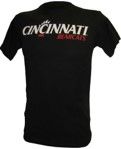 Cincinnati Bearcats Champion Athletic Logo T-shirt, Color: BLACK, Size: S