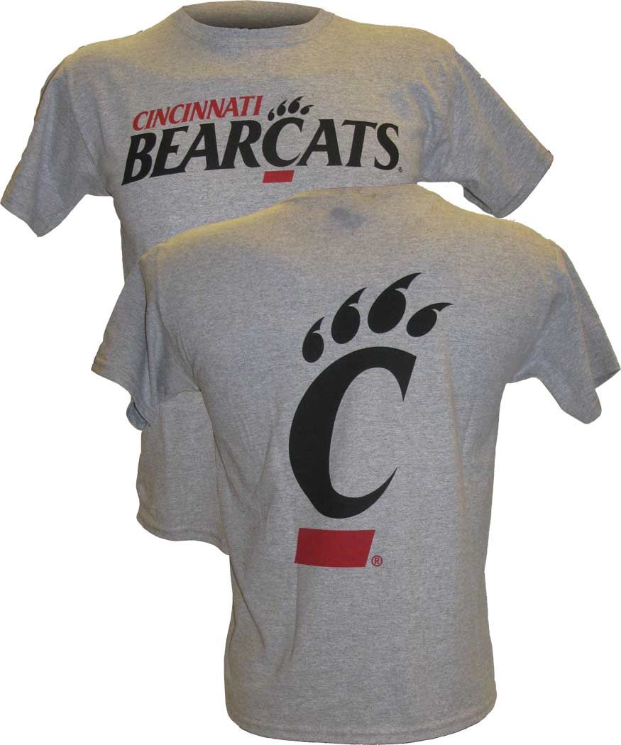 Cincinnati Bearcats Champion Logo &amp; C-Paw T-shirt