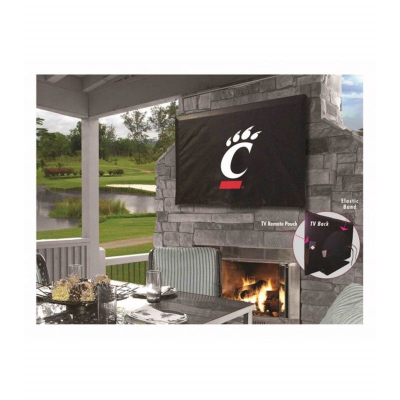 University of Cincinnati Bearcats C-Paw Outdoor TV Cover, Size: 35"