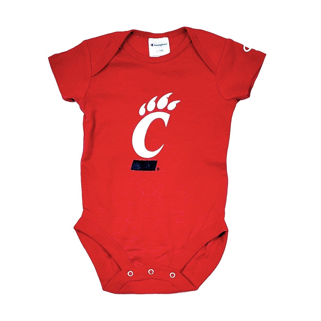 Champion Cincinnati Bearcats C-Paw Onesie, Size: 6-9M