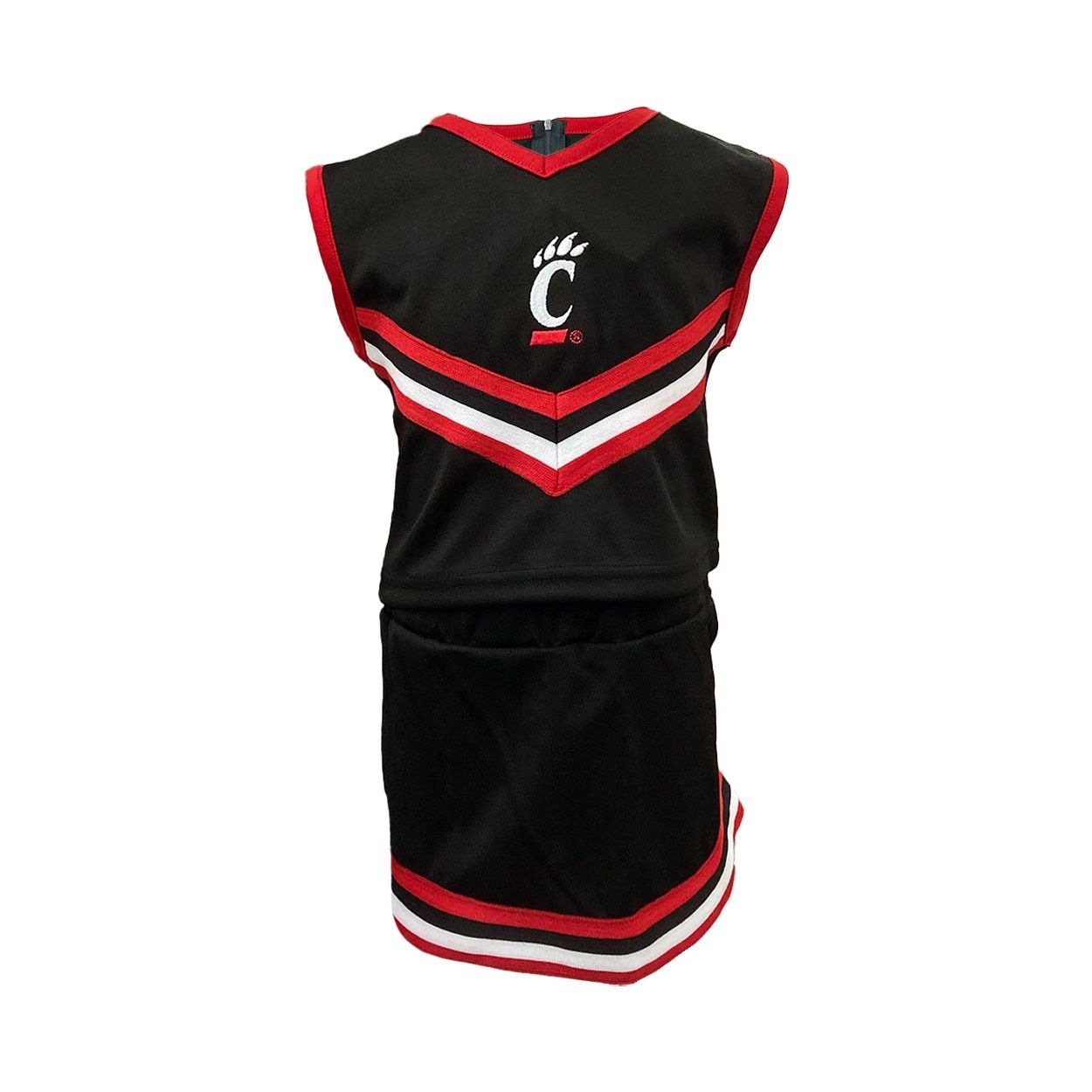 Cincinnati Bearcats Toddler Black 2-Piece Cheer Dress, Size: 2T